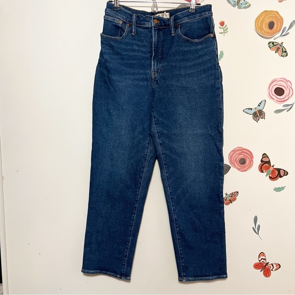 Madewell Dark Blue Straight Leg Jeans 30” - Picture 9 of 10